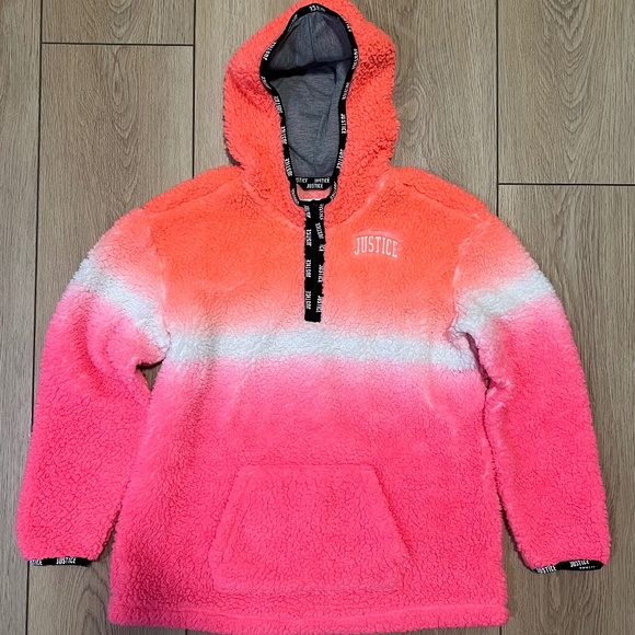 Justice Other - EUC (Like New) - Justice Sherpa Pullover Hoodie - Girls Size 14/16